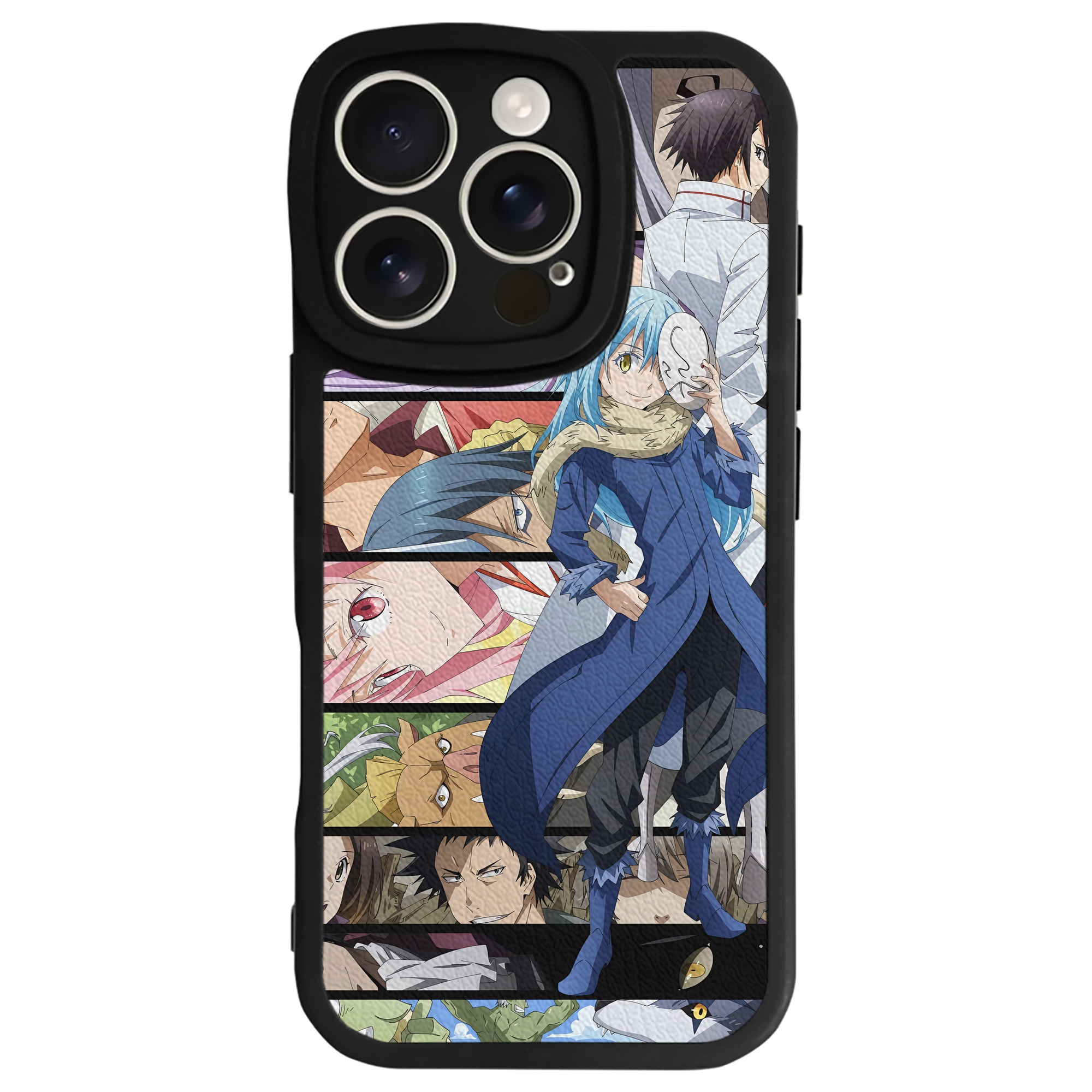 （画像用） 転スラ Regarding Reincarnated to Slime 【iPhone 16シリーズ対応】シリコンスマホケース（レザー調） 材質：シリコン